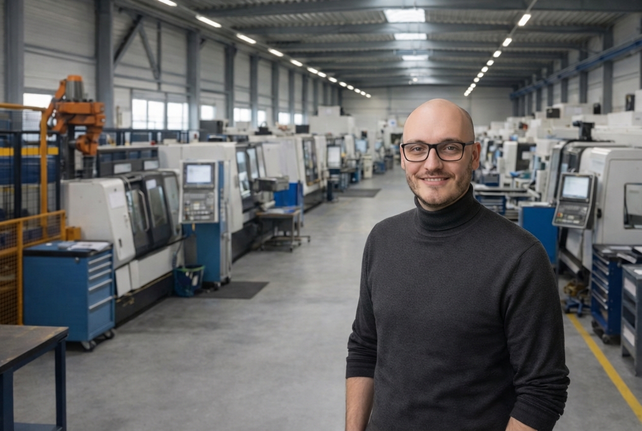 Moderne Fertigungshalle