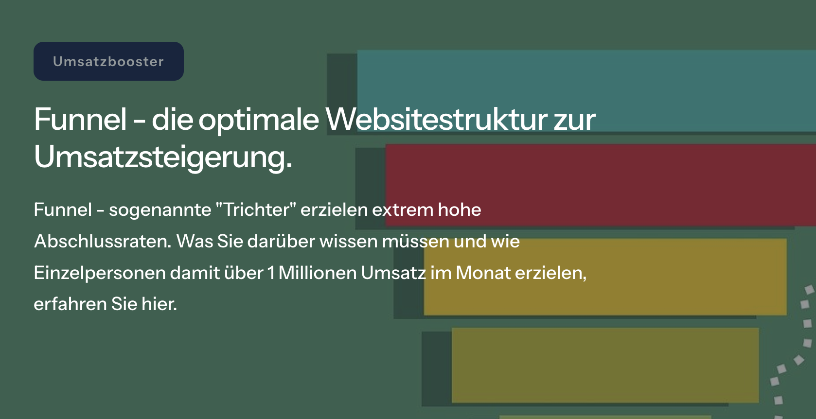Funnel - die optimale Websitestruktur zur Umsatzsteigerung.