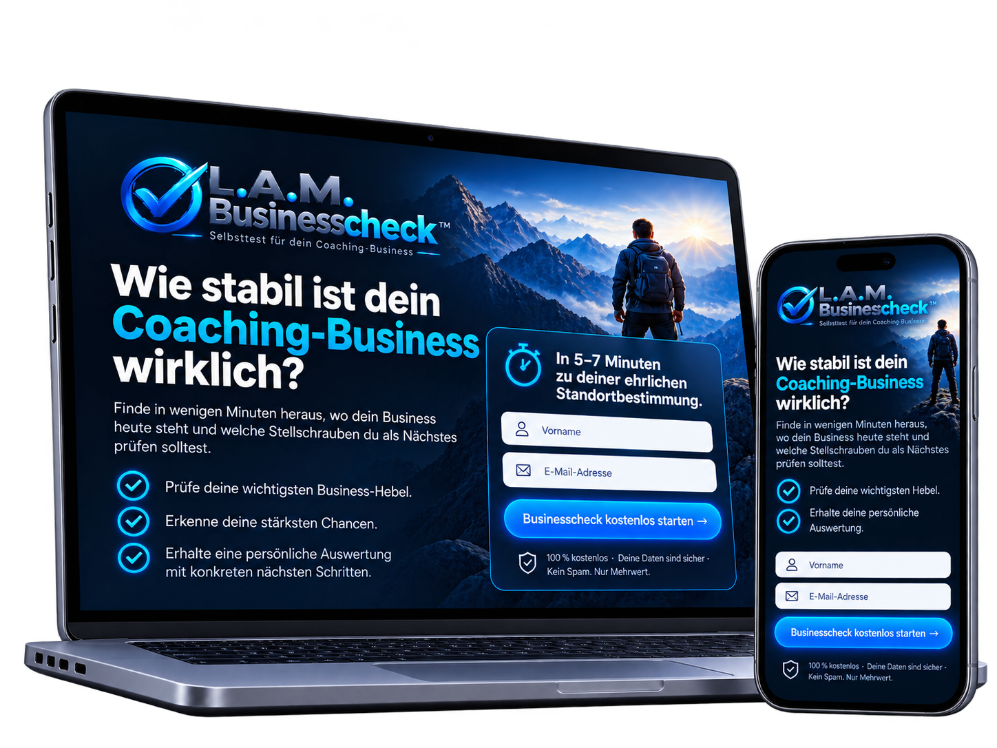 L.A.M. Businesscheck auf Laptop und Smartphone.png