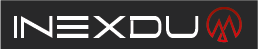 Inexdu Firmen Logo in weiss und rot