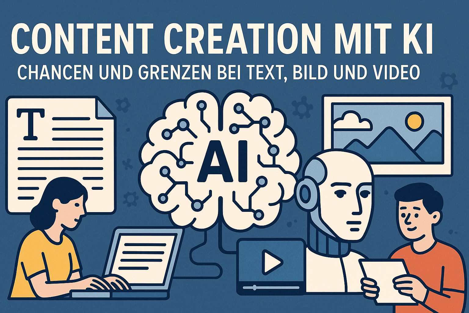 Content Creation mit KI: Chancen und Grenzen bei Text, Bild und Video