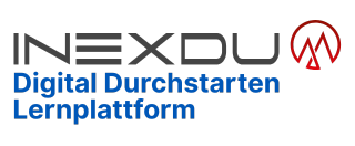 Inexdu Firmen Logo in weiss und rot
