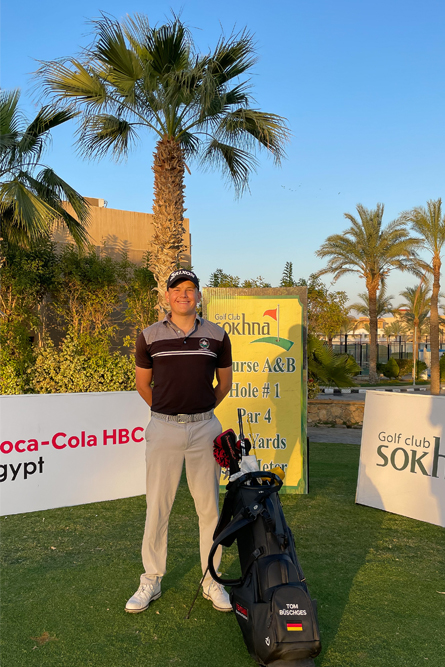Tom Büschges bei einem Golf-Tunier