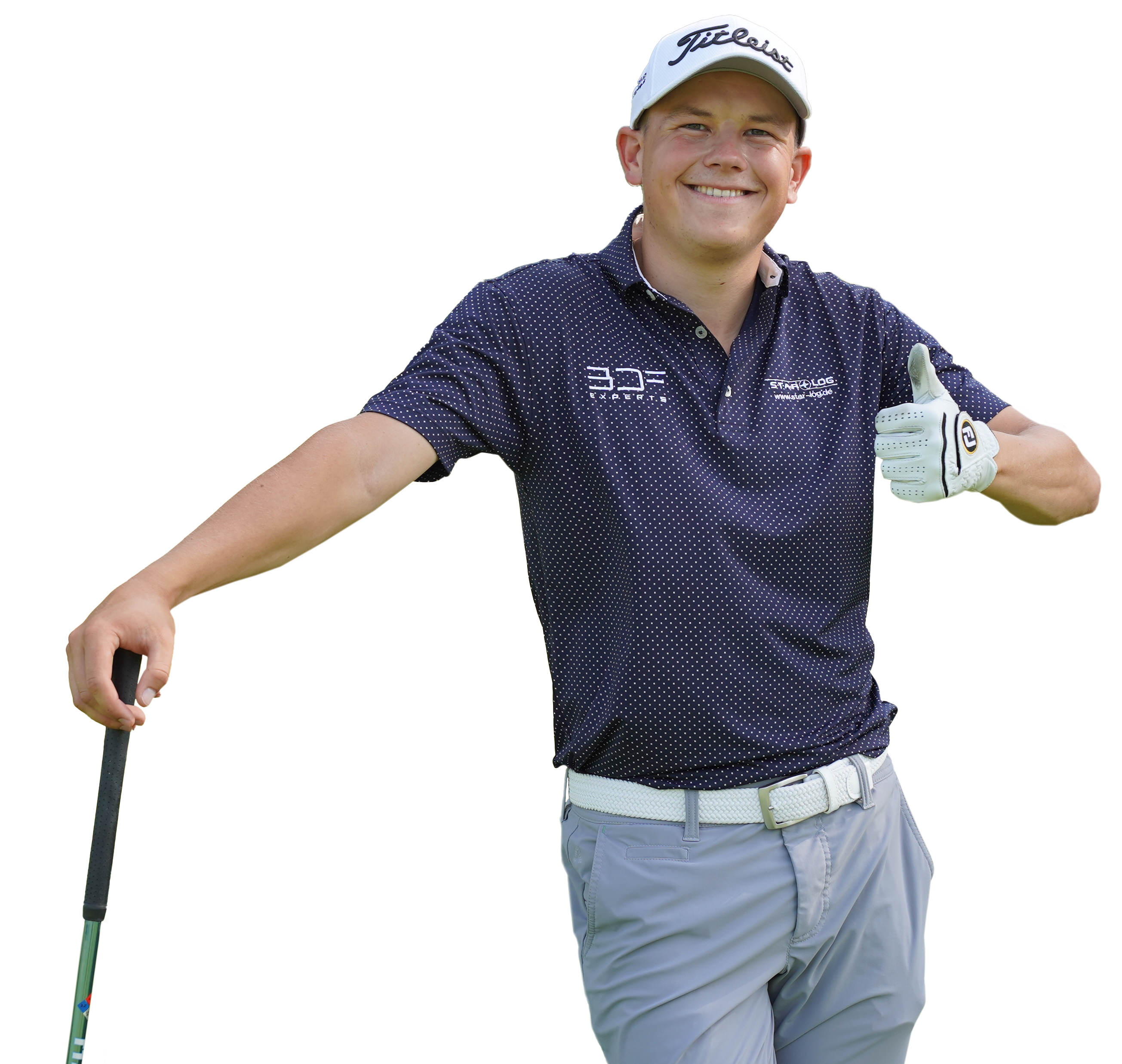 Tom Büschges mit Golf-Schläger