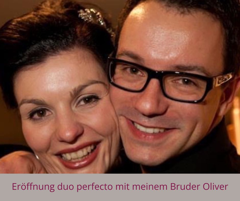 Eröffnung Salon duo perfecto mit meinem Bruder