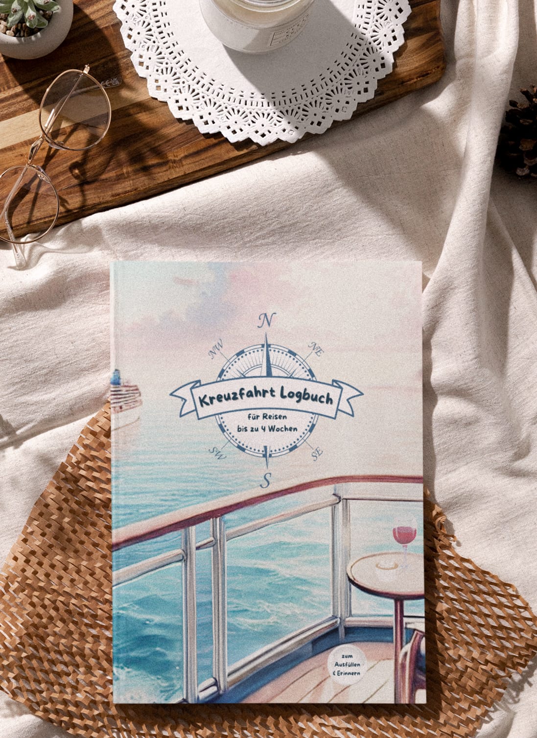 Kreuzfahrtlogbuch für 4 Wochen