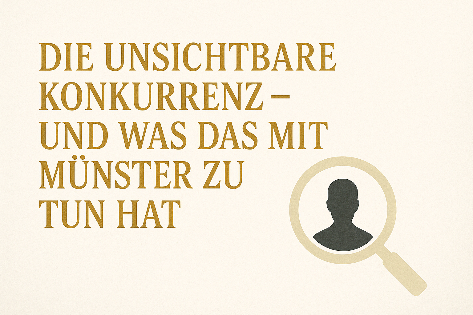 Die unsichtbare Konkurrenz – und was das mit Münster zu tun hat