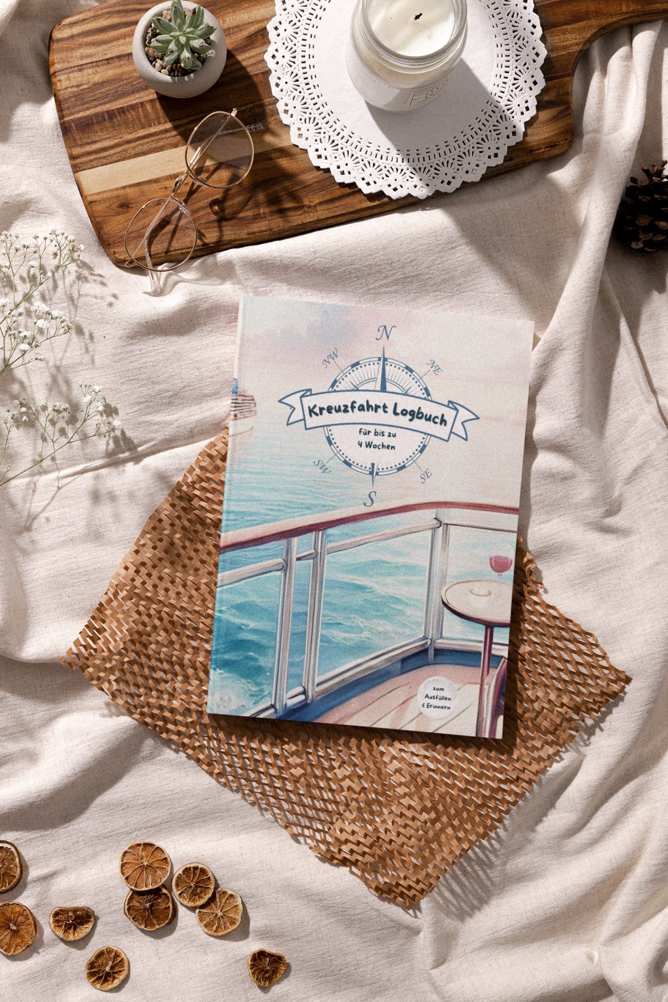 Kreuzfahrtlogbuch für 4 Wochen