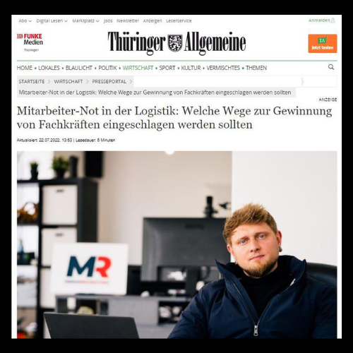 Advertorial in der Thüringer Allgemeinen