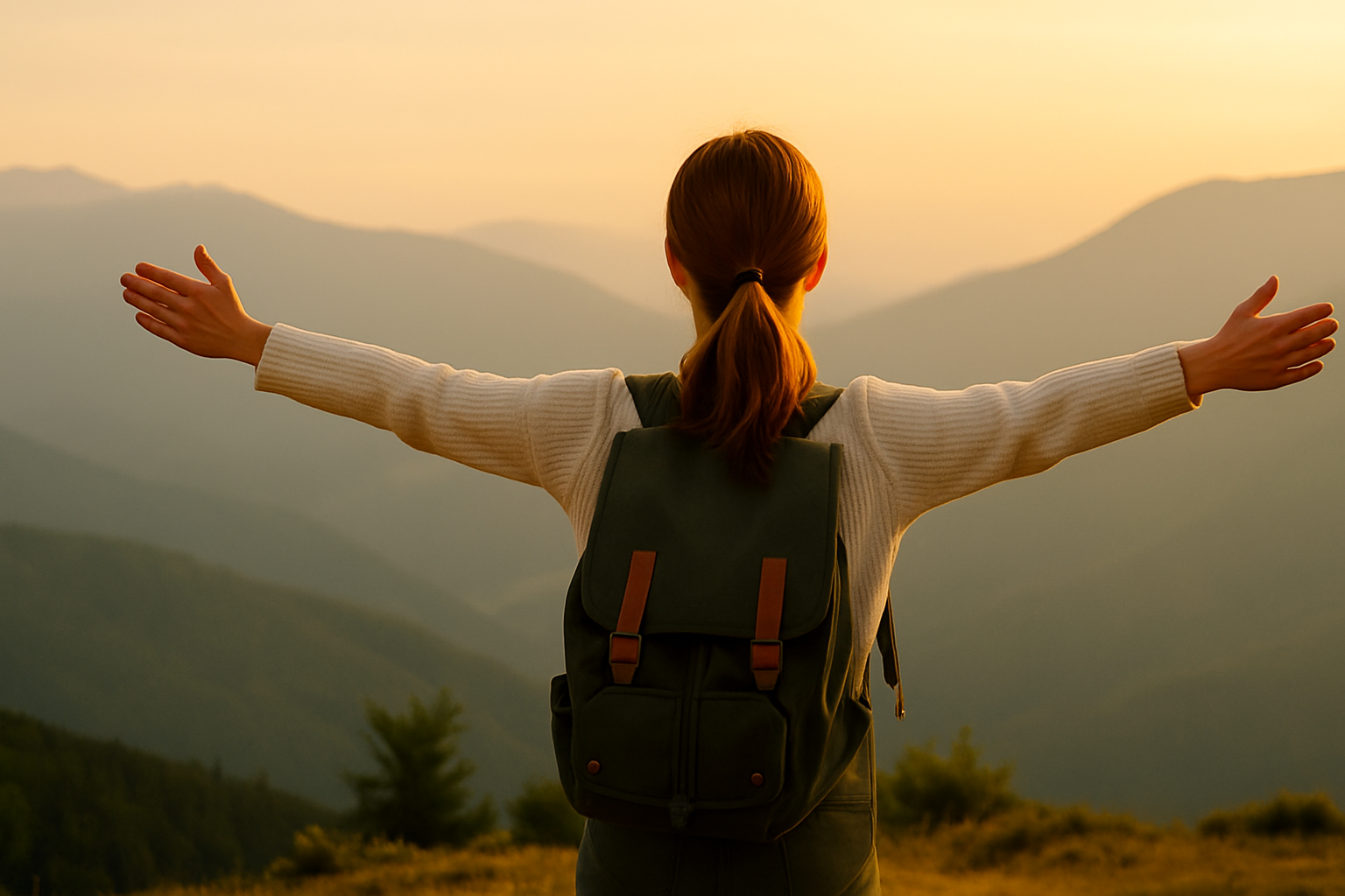 WildVera – Frau mit Rucksack in den Bergen