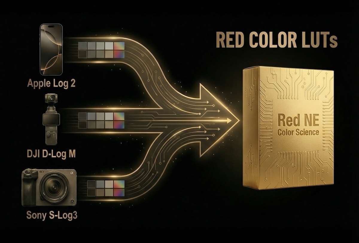 RED LUTs for iPhone, Sony and DJI RED Color LUTs