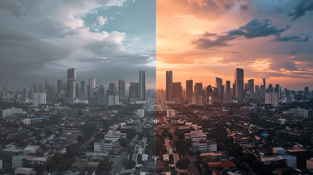 Before and After Example 1 - Color Grading