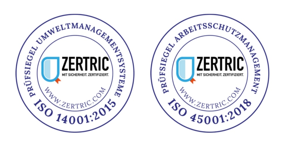 ISO Zertifikate - ISO 14001 und ISO 45001