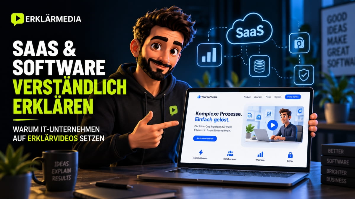 SaaS & Software verständlich erklären: Erklärvideos für IT