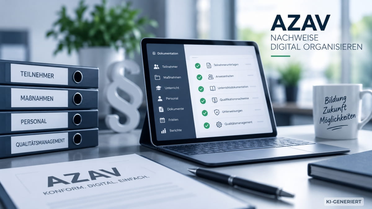 AZAV-Nachweise digital organisieren: So behalten Bildungsträger den Überblick