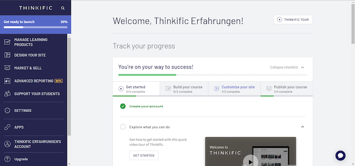 Thinkific Erfahrungen
