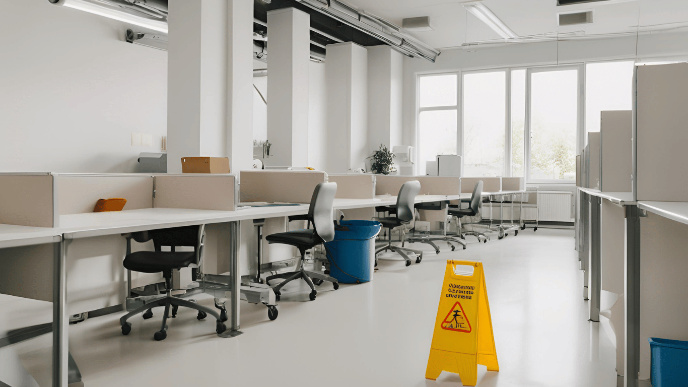Sicherheit am Arbeitsplatz: Wie Reinigungsunternehmen zur Unfallprävention beitragen können