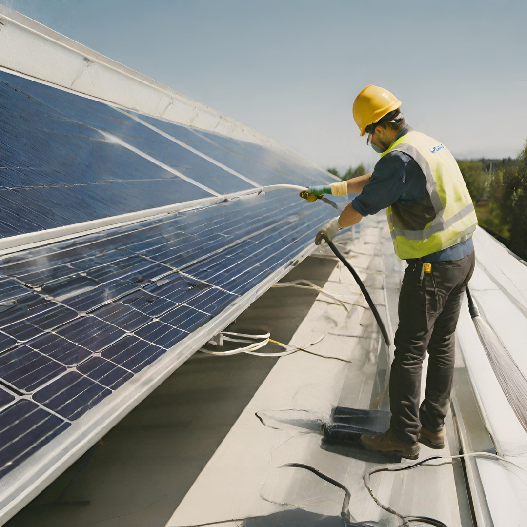 Gebäudereinigung für die Effizienz von Photovoltaik-Anlagen