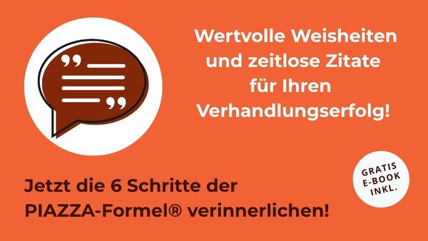 Selbstvermarktung mit der PIAZZA-Formel® und zeitlosen Weisheiten