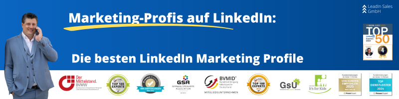 Marketing-Profis auf LinkedIn: Die besten Profile 2023