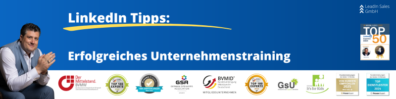 LinkedIn Tipps: Erfolgreiches Unternehmenstraining
