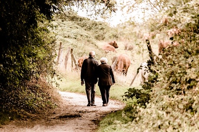 Älteres glückliches Paar Paartherapie