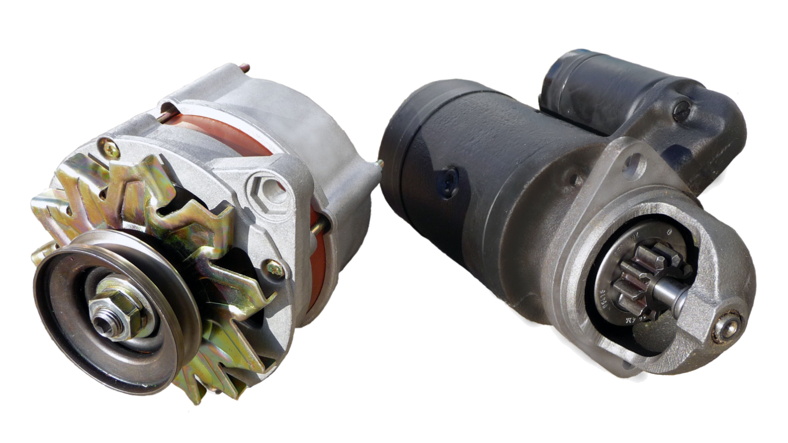 Anlasser und Lichtmaschine