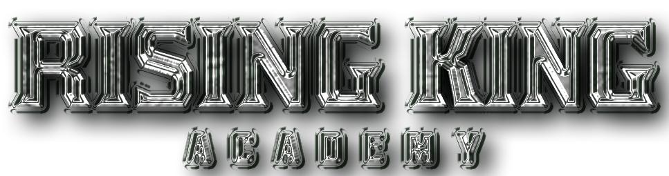 Schriftzug Rising King Academy