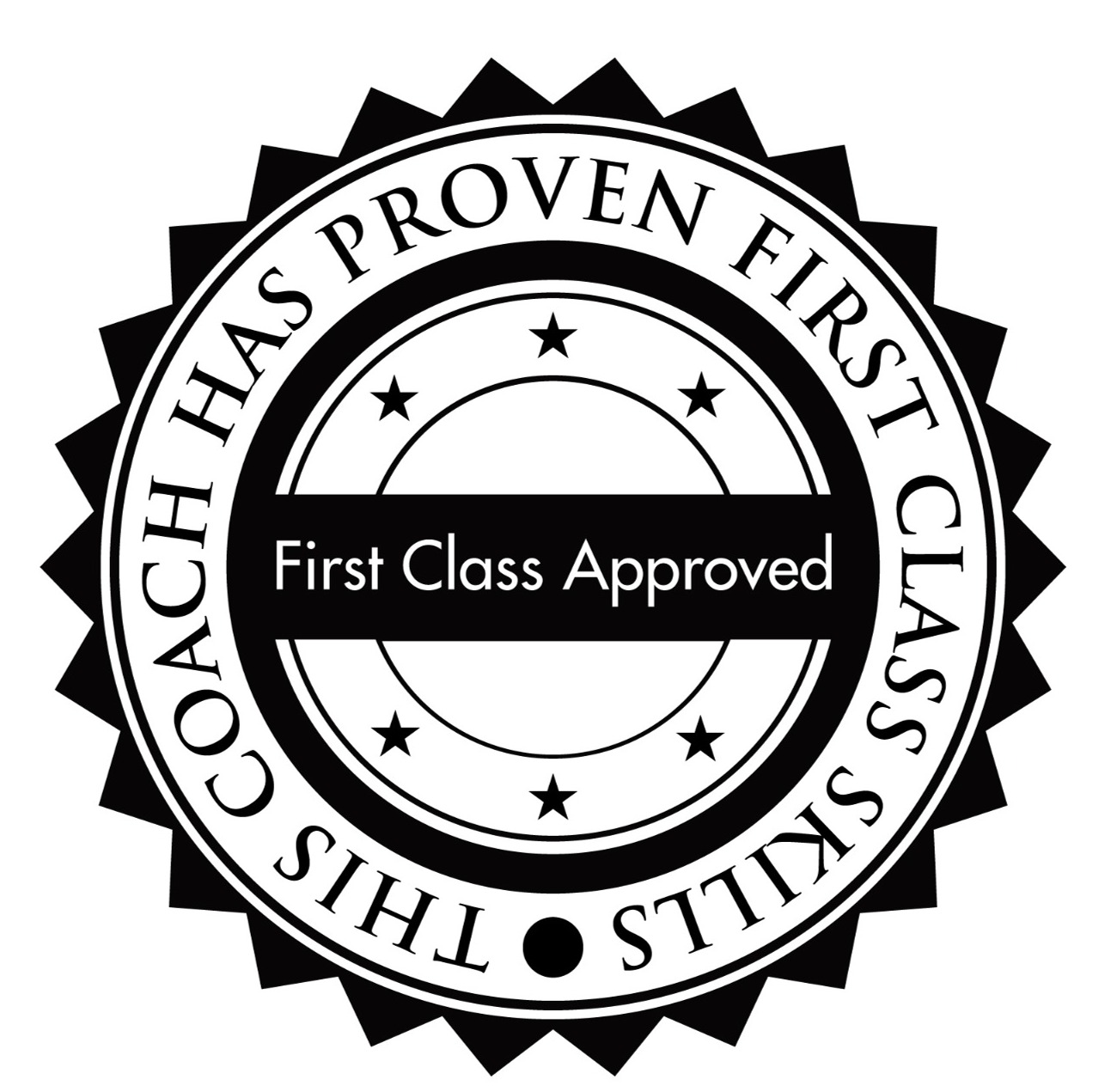 Das Siegel für First Class Approved