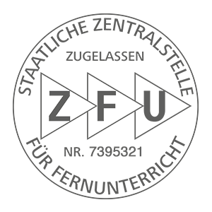 ZFU Siegel für staatliche Zulassung