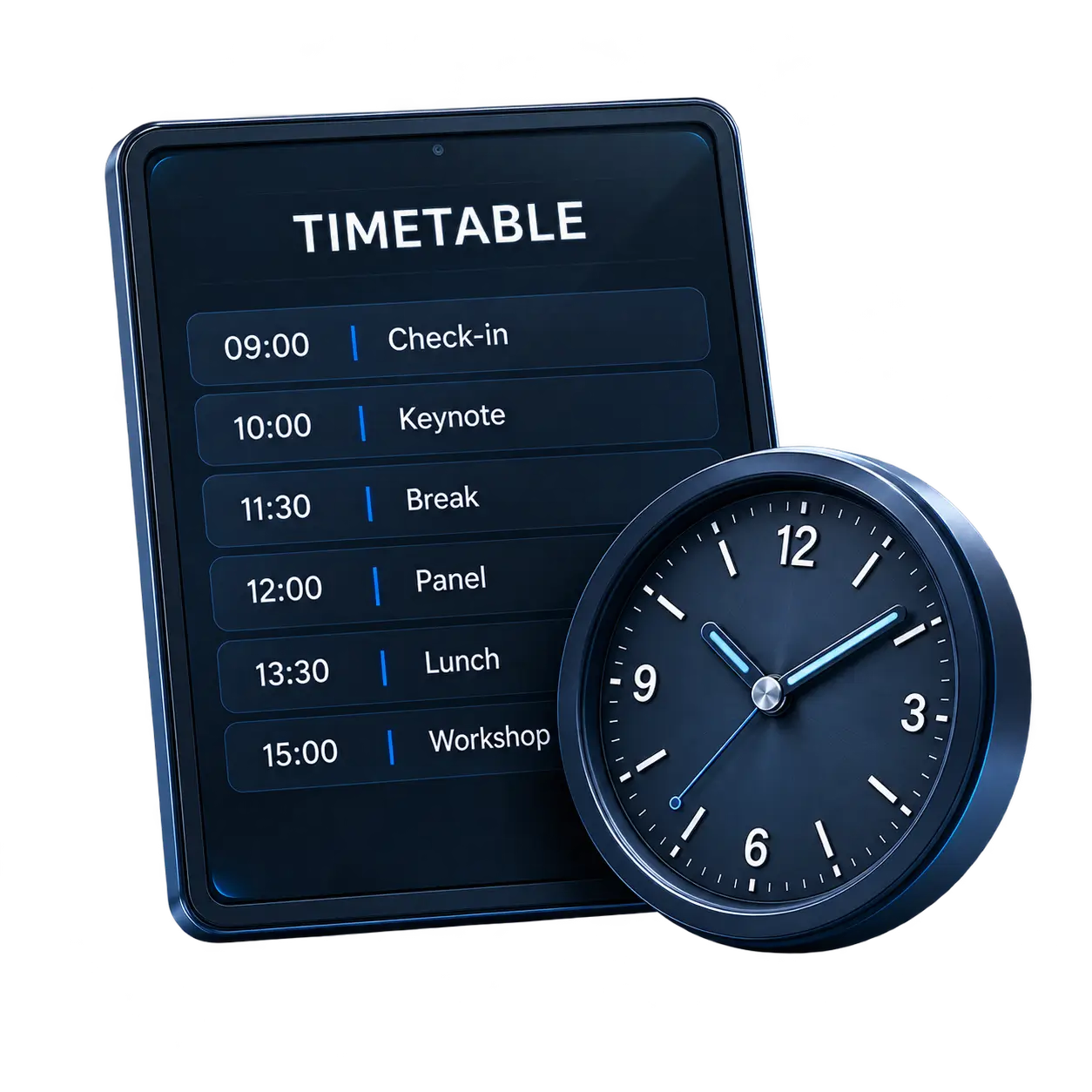 Founder Summit Timetable Mockup