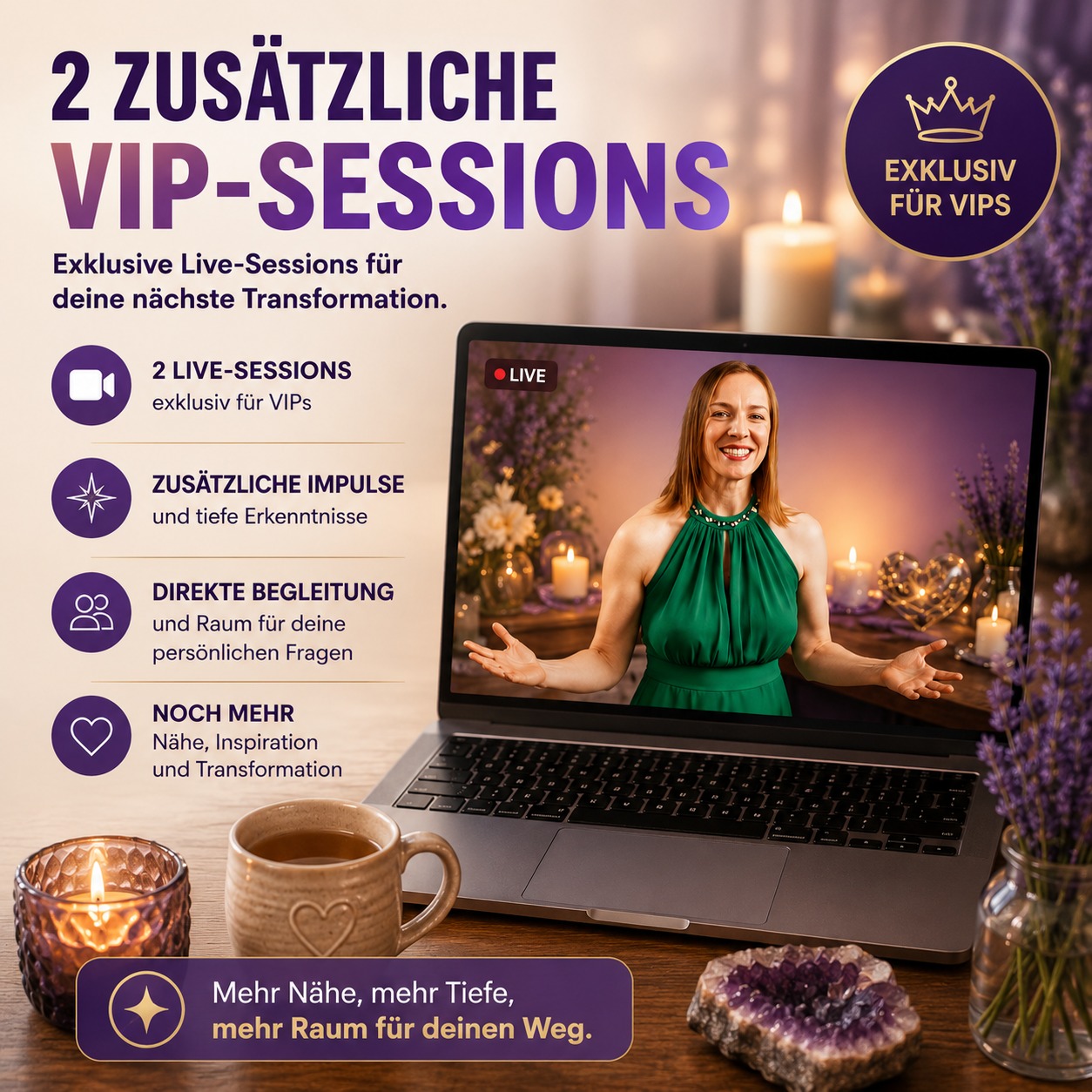 Exklusive VIP-Live-Sessions