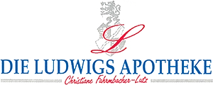 Das Logo der Ludwigs Apotheke.