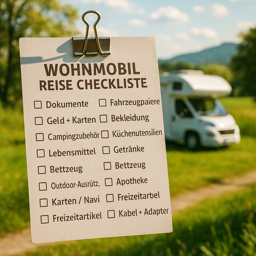 Wohnmobil-Reise-Checkliste