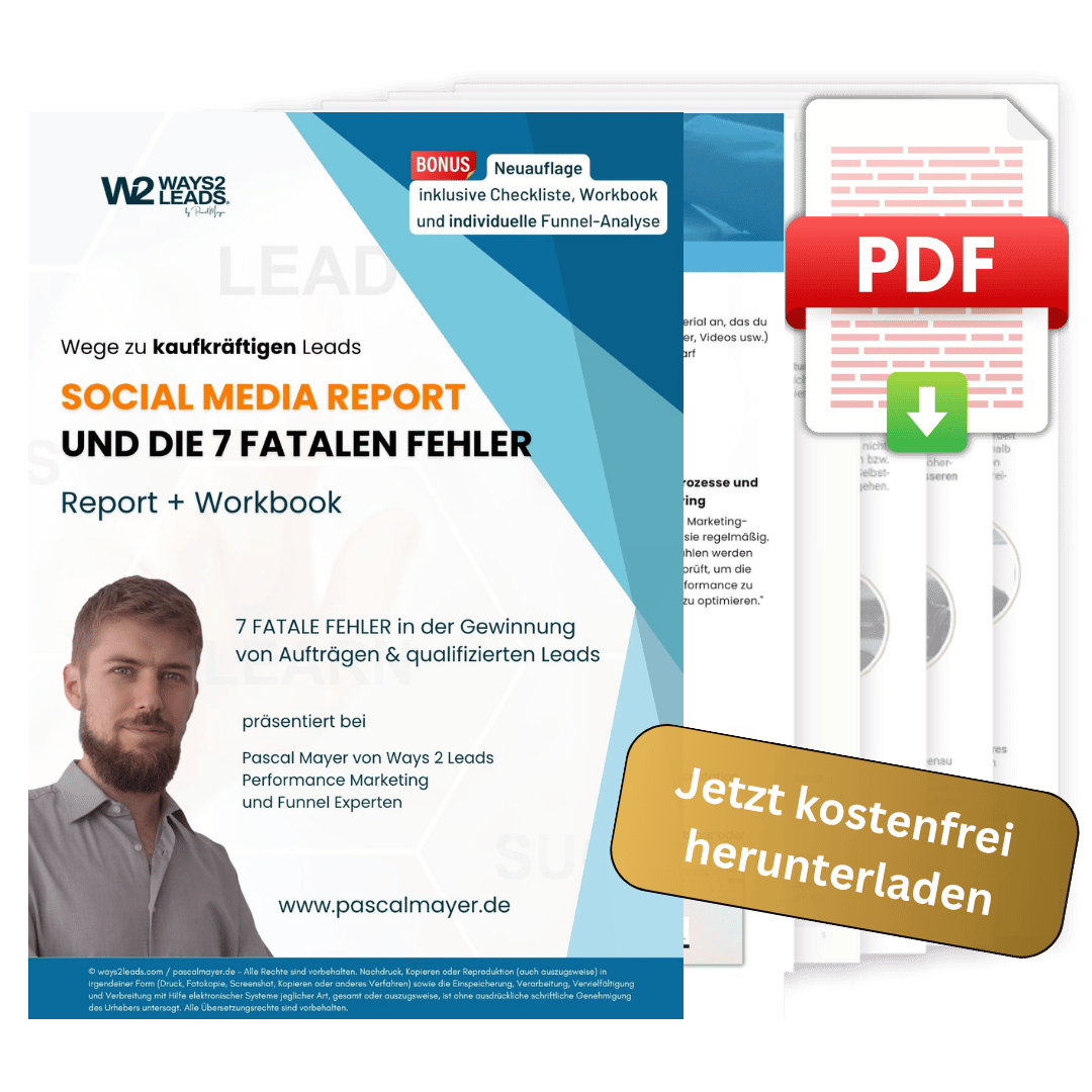 Performance Marketing Strategie - Report von Pascal Mayer - Ways 2 Leads