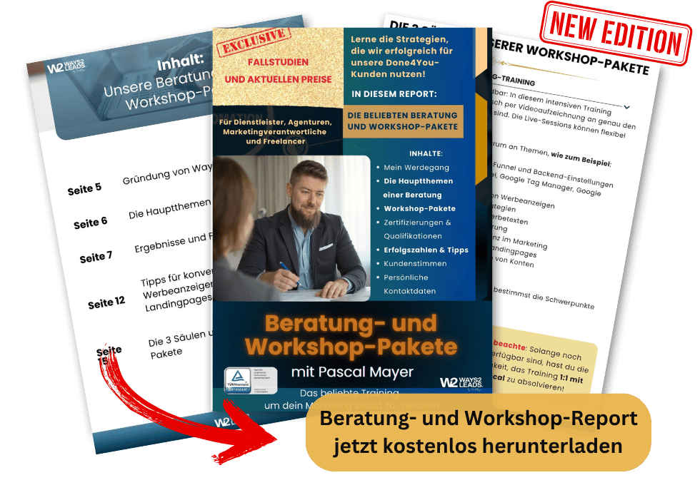 Performance Marketing Strategie - Report von Pascal Mayer - Ways 2 Leads