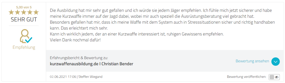 Christian Bender Feedback Proven Expert