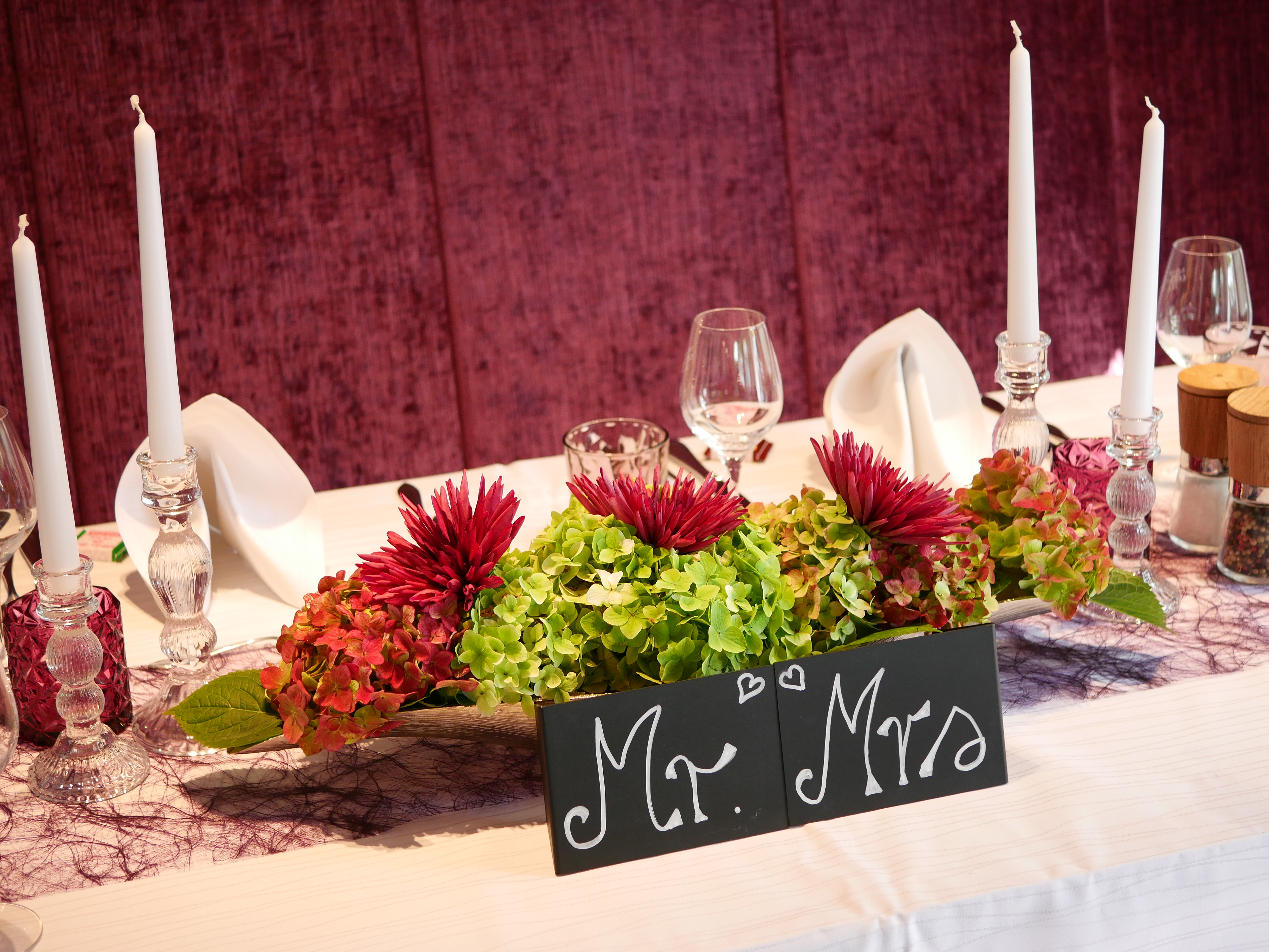 Hochzeit und Familienfeier im Restaurant