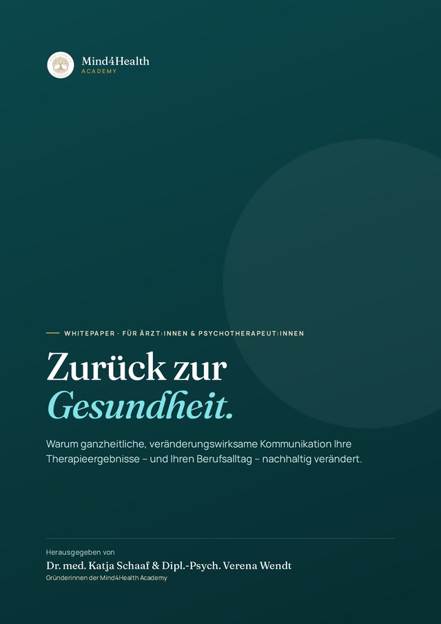 Whitepaper „Zurück zur Gesundheit“ – Cover