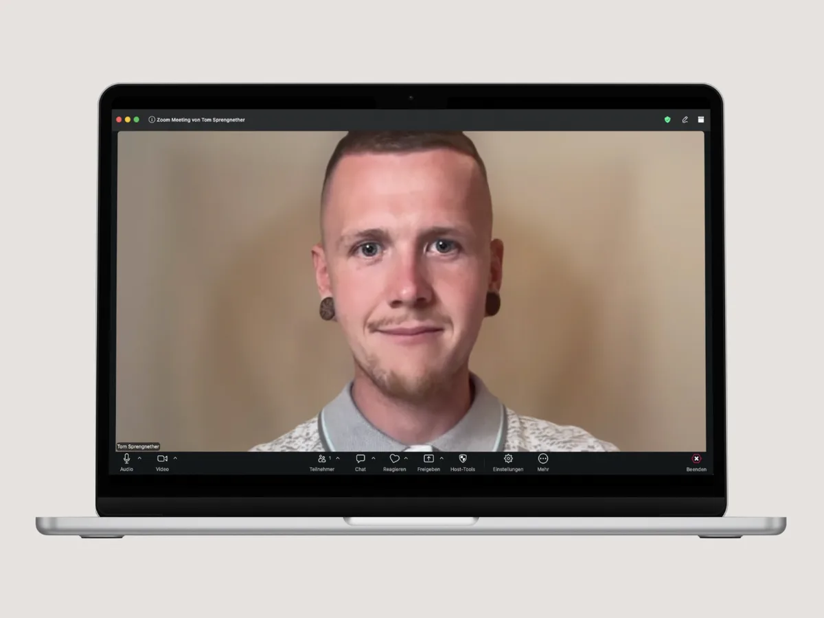Tom Sprengnether im Zoom-Call