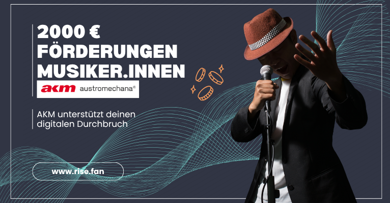 AKM startet Online-Förderprogramm mit bis zu 2.000 € für Musiker:innen im digitalen Wandel