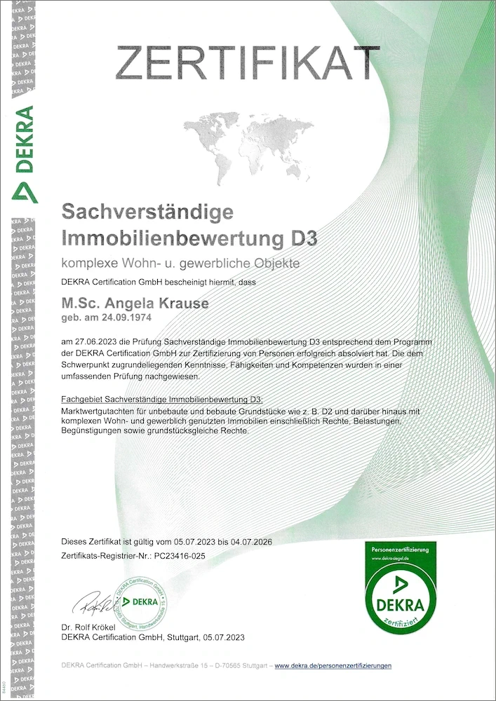 DEKRA Immobiliensachverständige Angela Krause