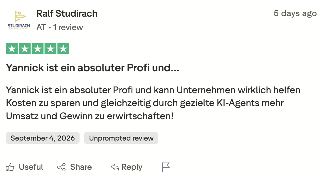Originalbewertung von Ralf Studirach