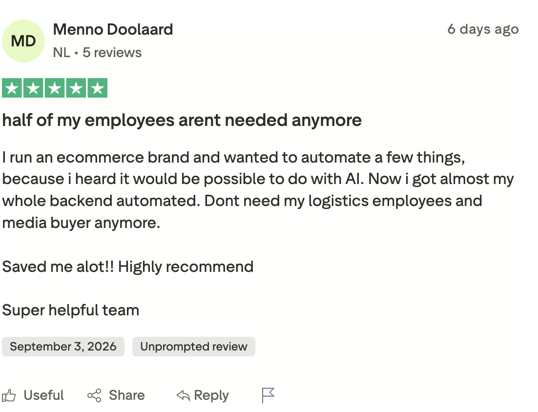 Originalbewertung von Menno Doolaard