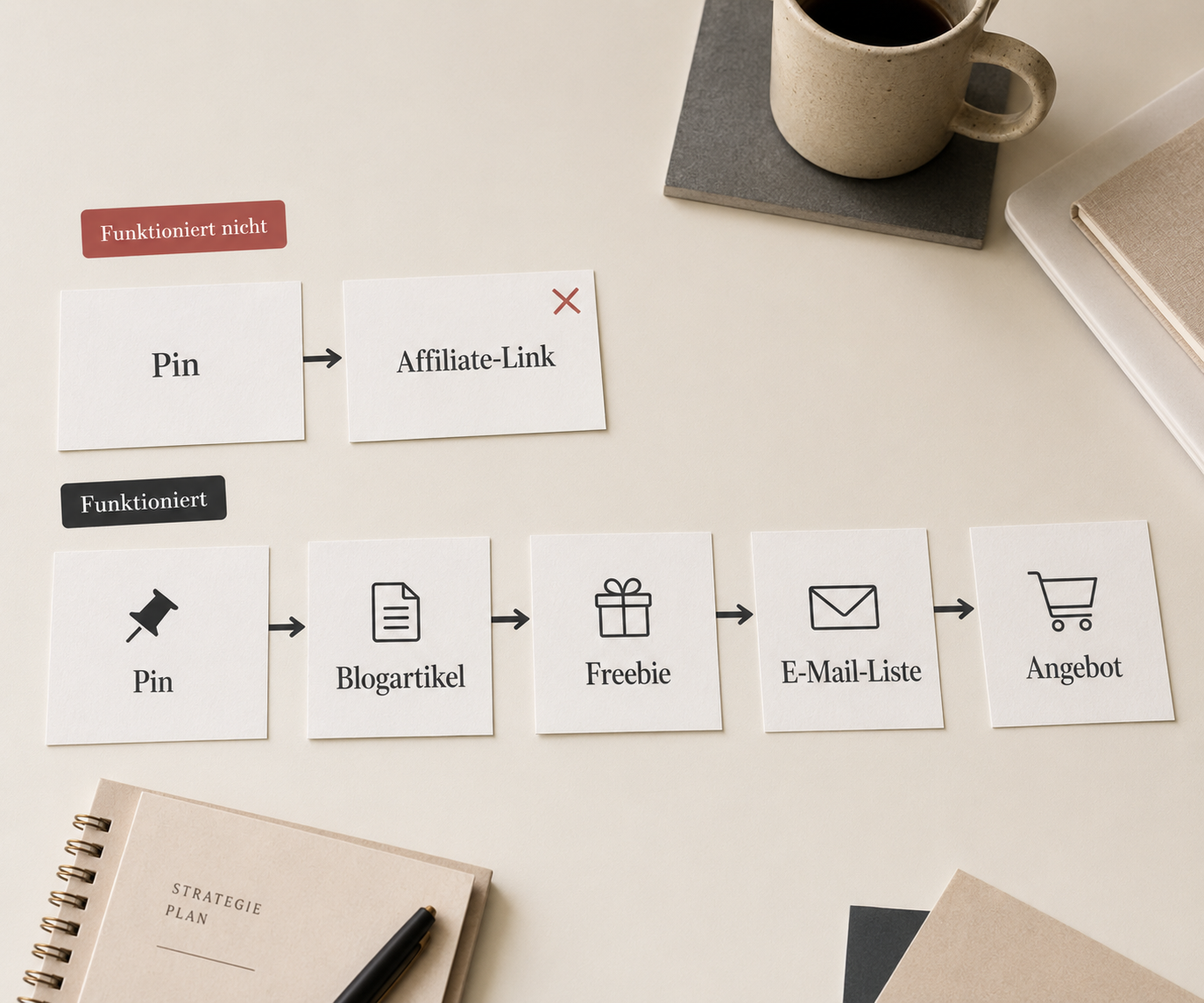 Warum Pinterest Pins nicht direkt auf Affiliate-Links zeigen sollten