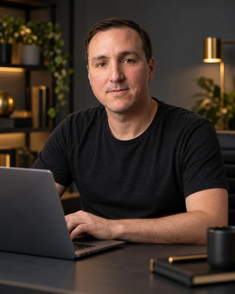 Christian Mittermeier am Laptop