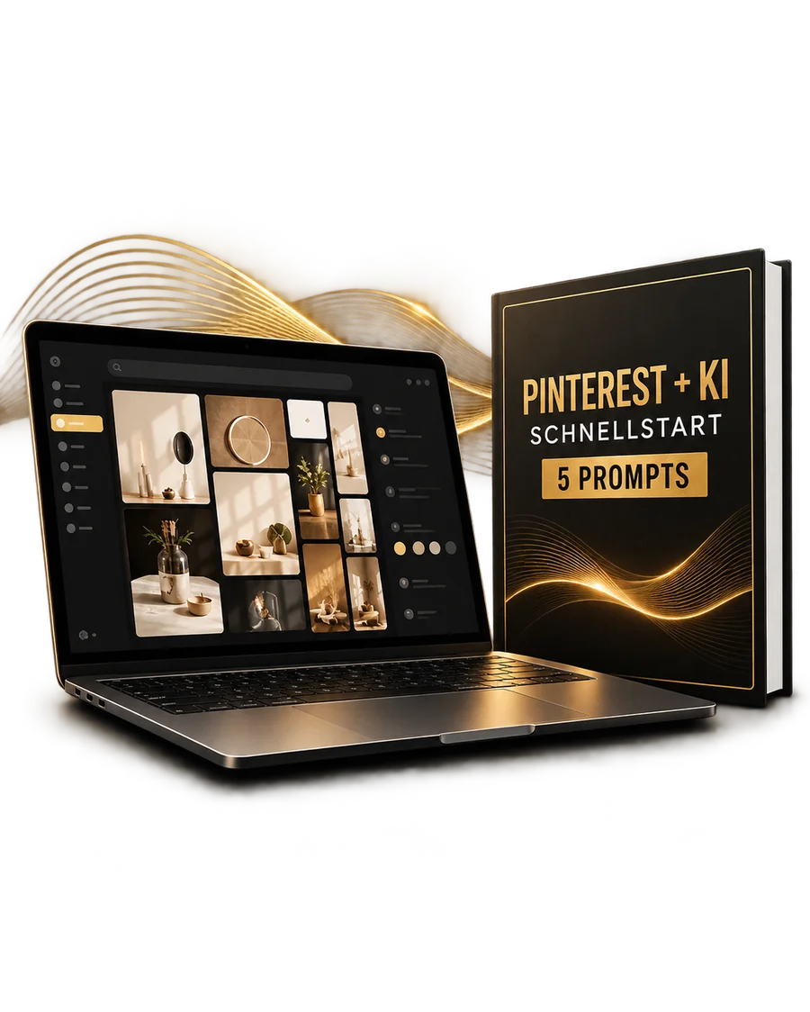 Pinterest KI Schnellstart mit 5 Prompts als PDF