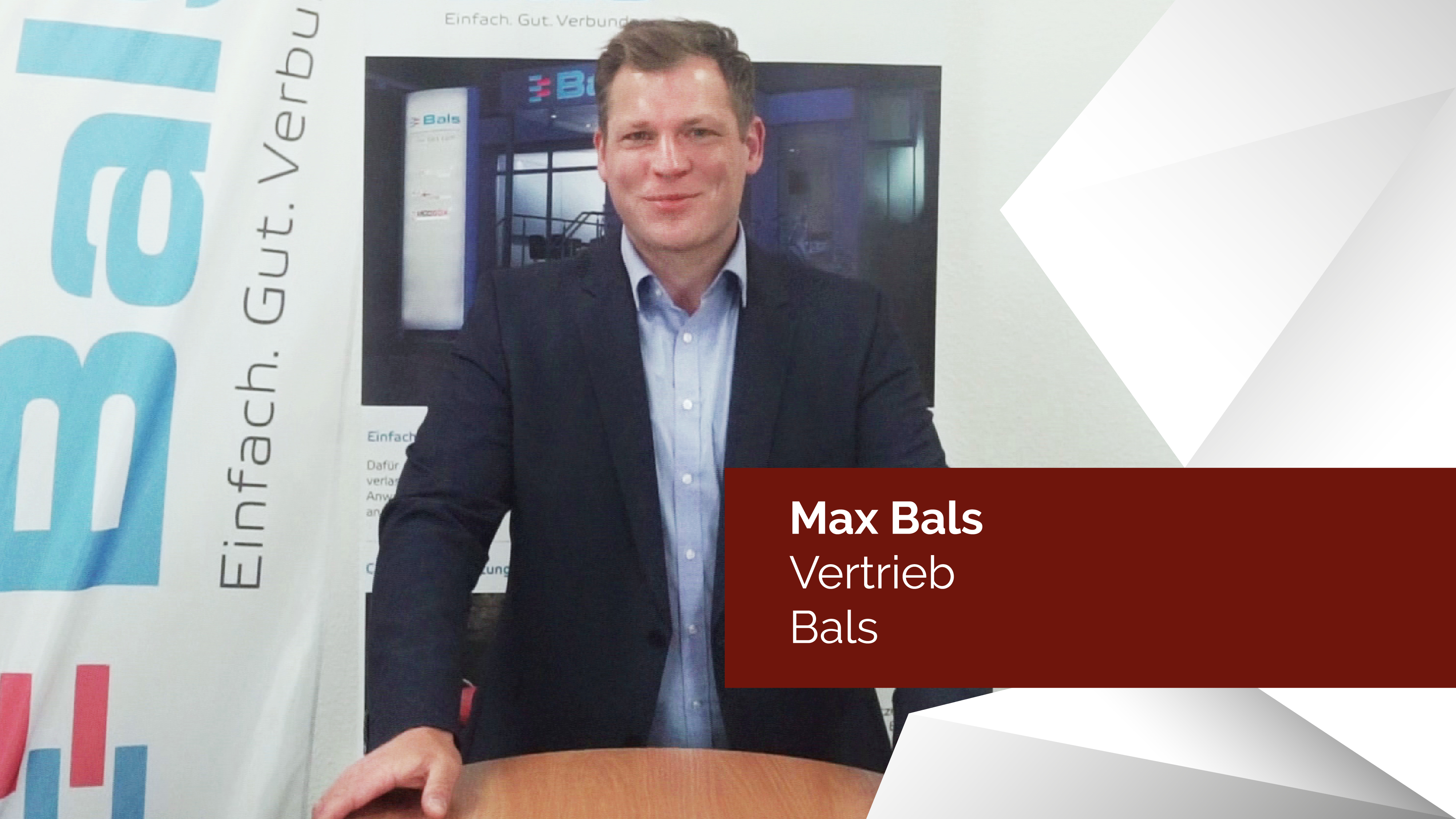 Verantwortlich für den Vertrieb: Max Bals im Interview