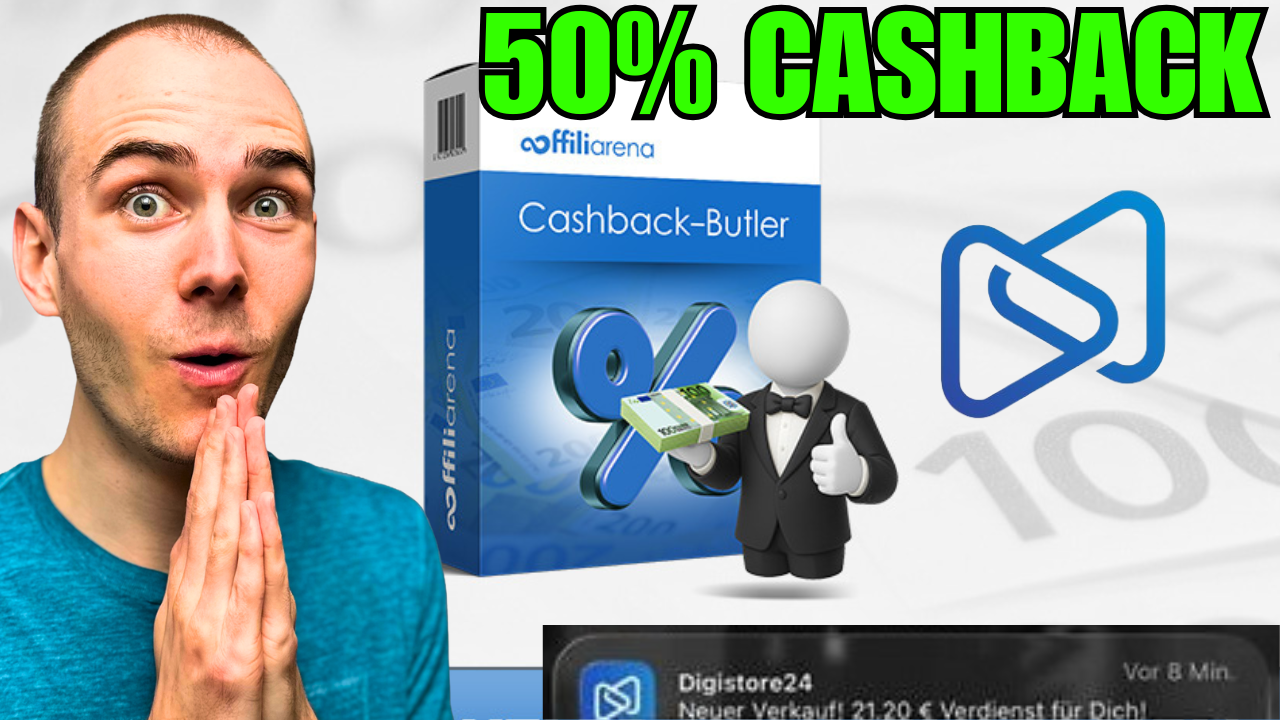 50% Cashback auf Digistore24 Produkte! Cashback Butler Erfahrungen 💸