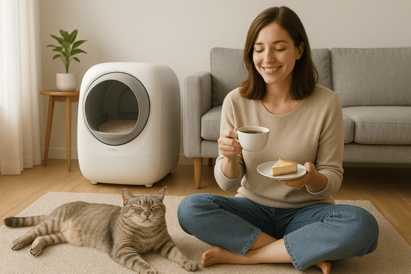 selbstreinigende Katzentoilette, ohne Geruch und Schaufeln